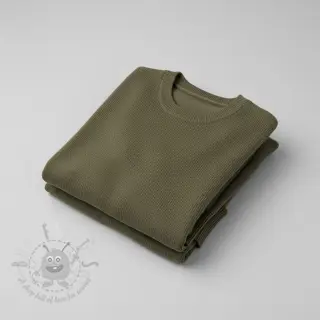 Sweaterstof BABY KNIT camo green