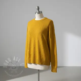 Svetrovina BIG KNIT DOT ochre