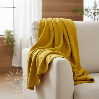 Sweaterstof BIG KNIT DOT ochre