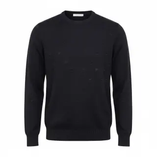Svetrovina BIG KNIT DOT black
