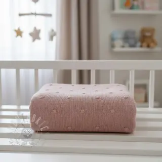 Sweaterstof BIG KNIT DOT old pink