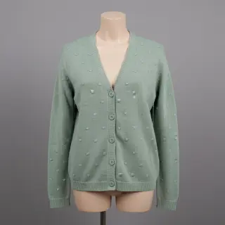 Svetrovina BIG KNIT DOT old green
