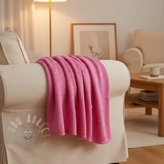 Sweaterstof BIG KNIT DOT pink