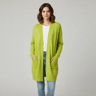 Svetrovina BIG KNIT DOT bright green