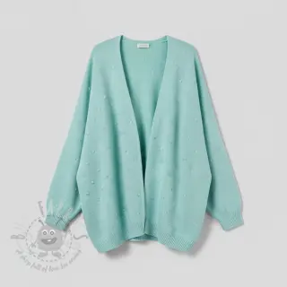 Sweaterstof BIG KNIT DOT mint