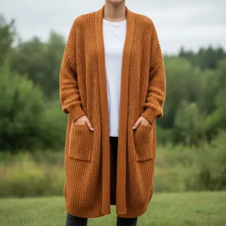 Svetrovina BIG KNIT brick