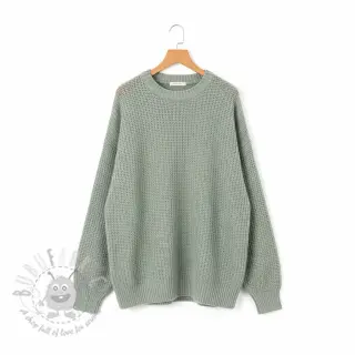 Sweaterstof BIG KNIT mint