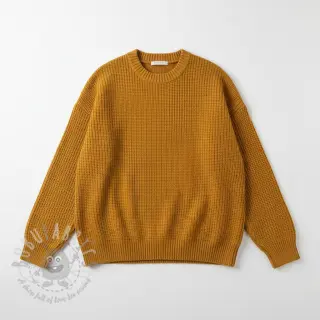 Sweaterstof BIG KNIT mustard