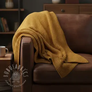 Sweaterstof BIG KNIT mustard