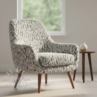 Gebreide stof jacquard Comfy Blurry Ikat grey