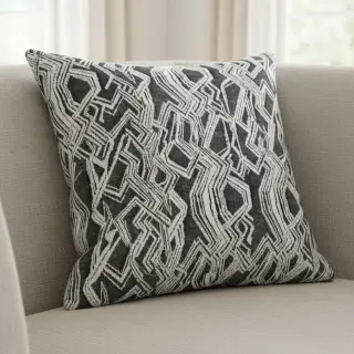 Pletenina jacquard Comfy Broken checks black