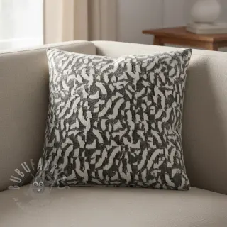 Gebreide stof jacquard Comfy Collage shapes grey