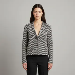 Pletenina jacquard Comfilia Arrows grey