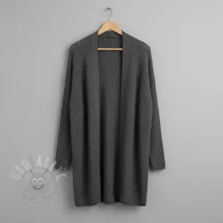 Sweaterstof BIG KNIT dark grey