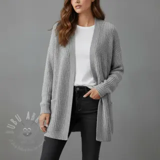 Sweaterstof BIG KNIT light grey