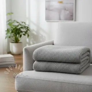 Sweaterstof BIG KNIT light grey