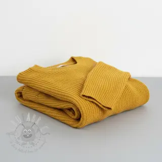 Sweaterstof BIG KNIT yellow