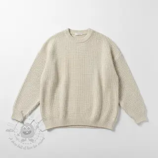 Sweaterstof BIG KNIT cream