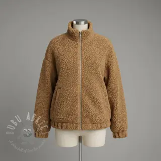 Mantelstof TEDDY camel