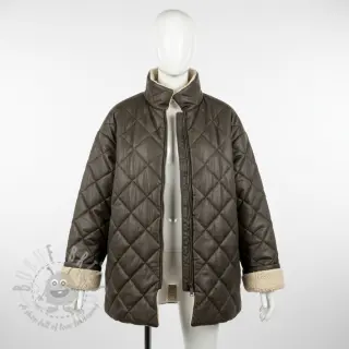 Mantelstof Vintage Glammy Teddy Lammy grey