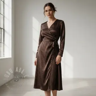 Satijn DION dark brown
