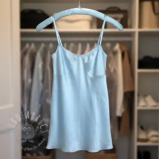 Satijn light blue