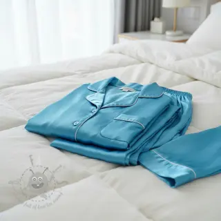 Satijn turquoise