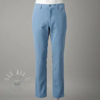 Ribfluweel 6W WASHED STRETCH light blue