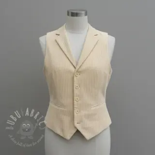 Ribfluweel 6W WASHED STRETCH butter