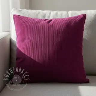 Ribfluweel HUGGY aubergine
