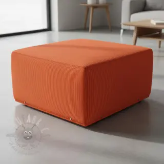 Ribfluweel HUGGY orange spicy