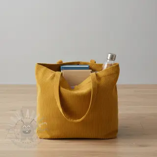 Ribfluweel HUGGY ocre