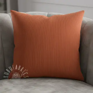 Ribfluweel HUGGY terracotta