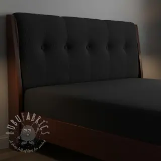 Ribfluweel HUGGY noir