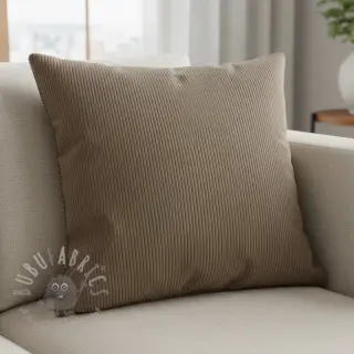 Ribfluweel HUGGY taupe