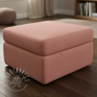Ribfluweel HUGGY bois de rose