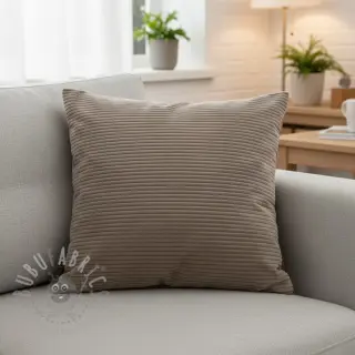 Ribfluweel FUTE taupe