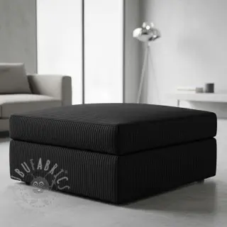 Ribfluweel FUTE noir