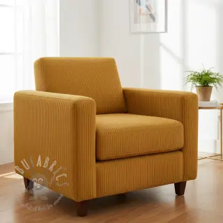 Ribfluweel FUTE ocre