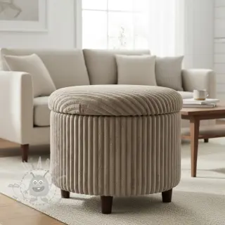 Ribfluweel HANNIBAL taupe