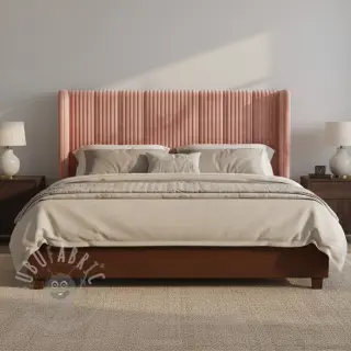 Ribfluweel HANNIBAL bois de rose