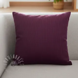 Ribfluweel 6W WASHED STRETCH aubergine