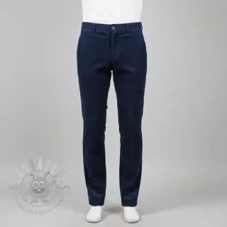 Ribfluweel 6W WASHED STRETCH navy