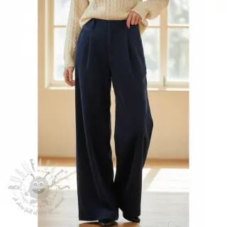 Ribfluweel 6W WASHED STRETCH navy