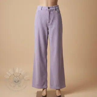 Ribfluweel 6W WASHED STRETCH lilac