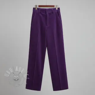 Ribfluweel 6W WASHED STRETCH purple