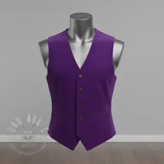 Ribfluweel 6W WASHED STRETCH purple