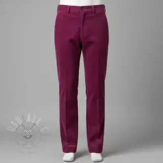 Ribfluweel 6W WASHED STRETCH fuchsia