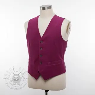 Ribfluweel 6W WASHED STRETCH fuchsia