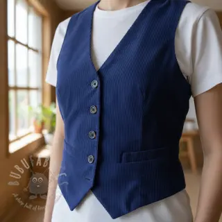 Ribfluweel 6W WASHED STRETCH cobalt